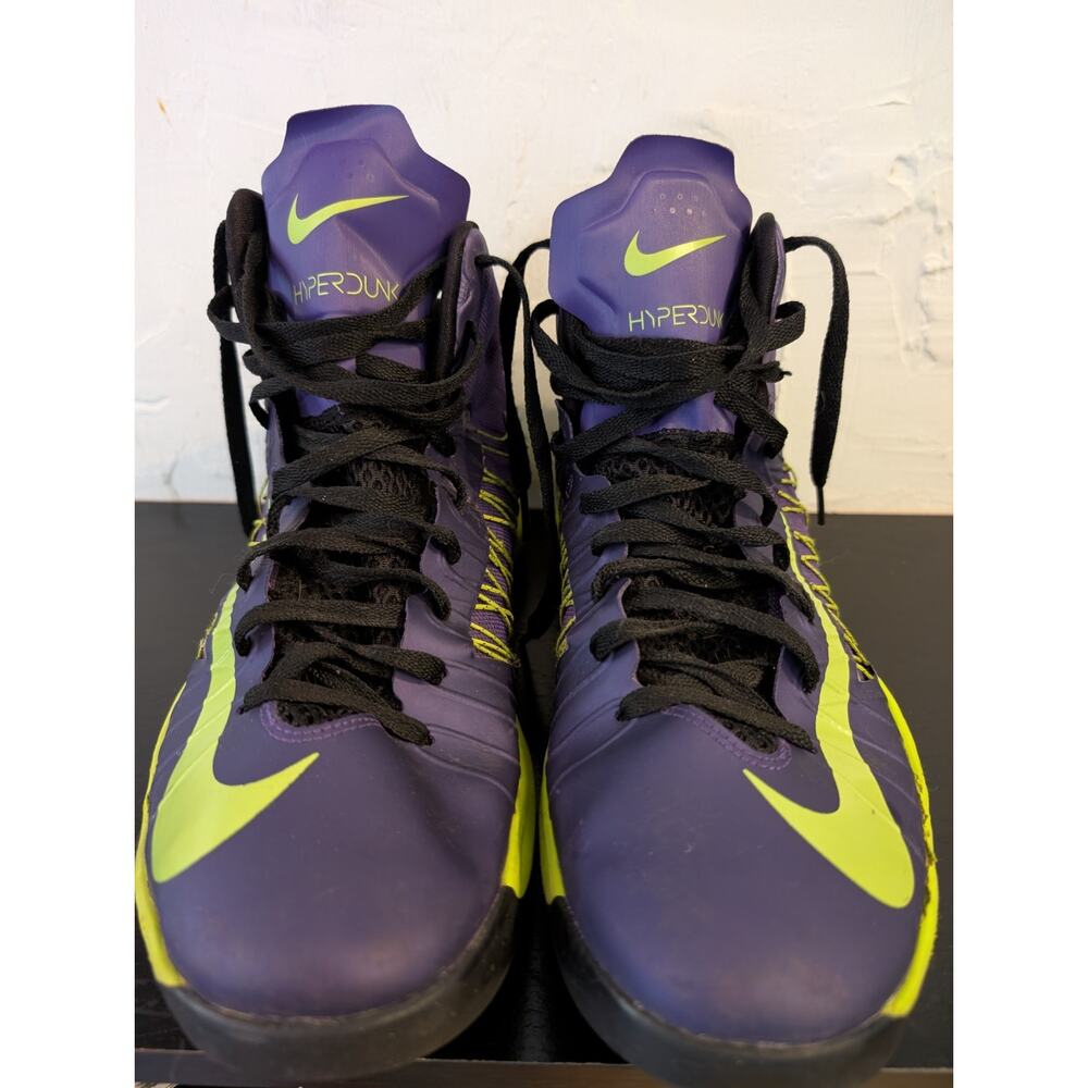 Nike Lunar Hyperdunk 2012 Court Purple Atomic Green 524934-500 Men's 12 Rare!